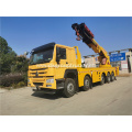 HOWO truck mounted rear large tonnage truck crane